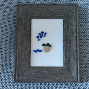 Plant Sea Glass Art